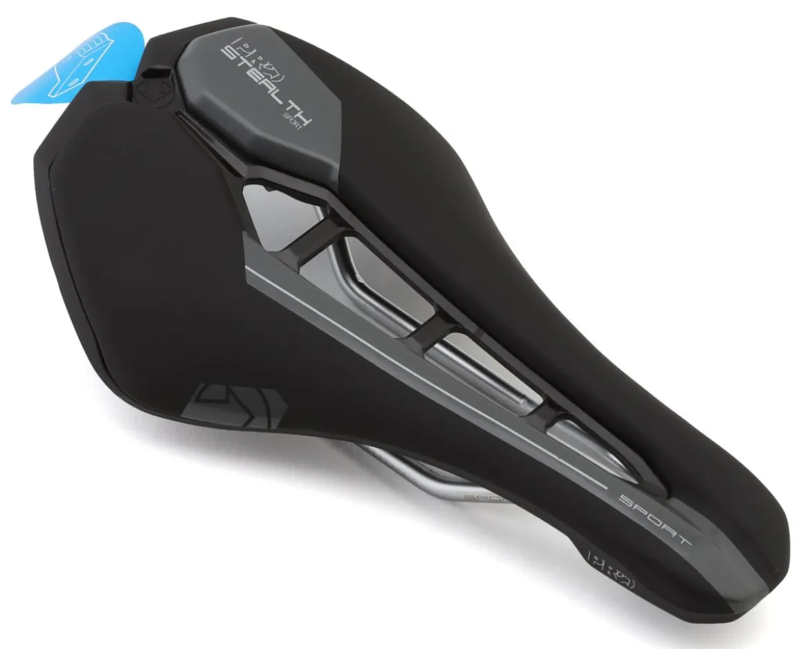 PRO Stealth Sport Saddle (Black) (Chromoly Rails) (142mm)