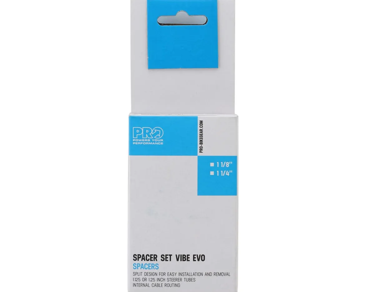 PRO Vibe Evo Headset Spacer Set (Black) (1-1/4" Steerer)