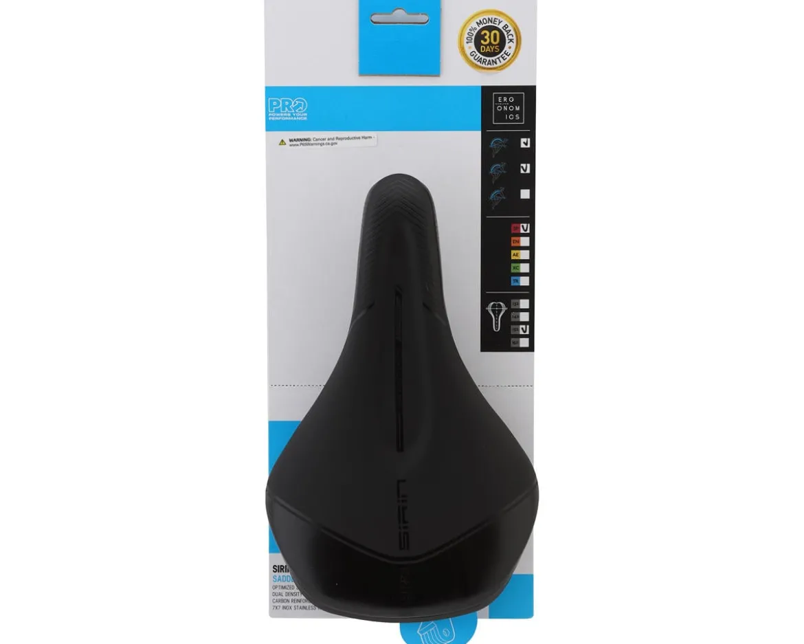 PRO Women's Sirin Performance Saddle (Black) (INOX Stainless Steel) (152mm)