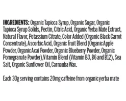 Probar Bolt Organic Energy Chews (Berry Blast w/ Caffeine) (12 | 2.1oz Packets)