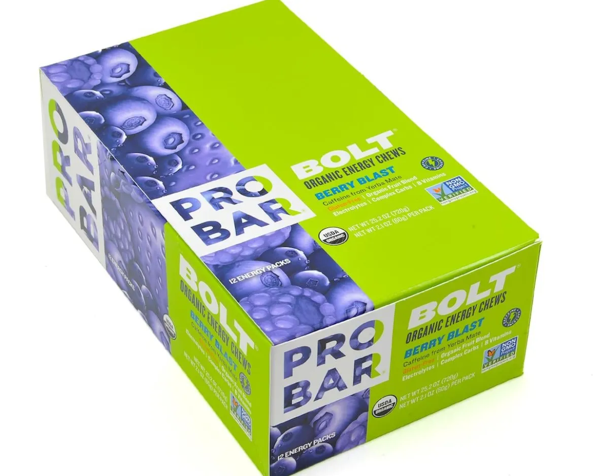 Probar Bolt Organic Energy Chews (Berry Blast w/ Caffeine) (12 | 2.1oz Packets)