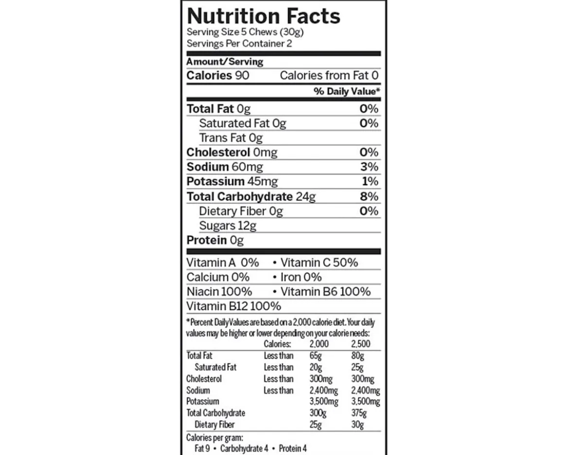 Probar Bolt Organic Energy Chews (Berry Blast w/ Caffeine) (12 | 2.1oz Packets)