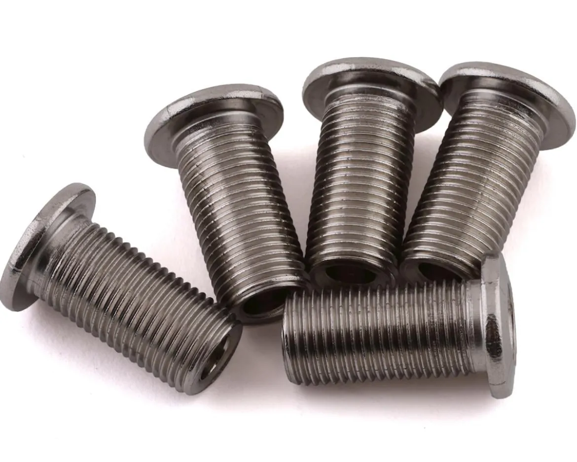 Problem Solvers 16mm Inner Chainring Bolts (Silver) (Stainless Steel)