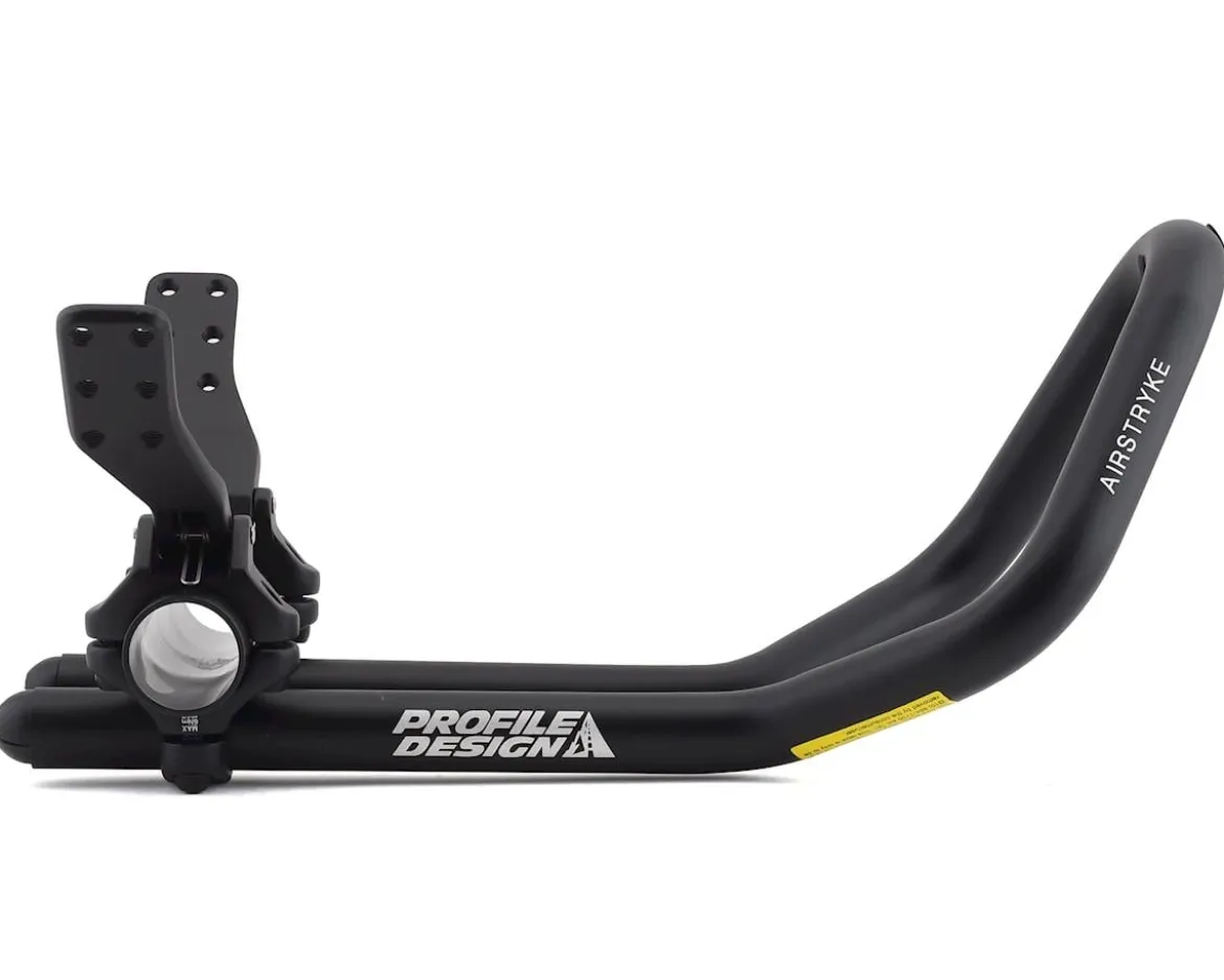 Profile Design Airstryke II Aluminum Aerobar (Black) (Ergo Armrests, L2 Flip-Up Bracket)