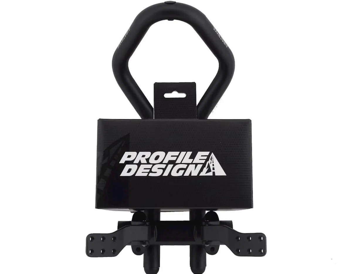 Profile Design Airstryke II Aluminum Aerobar (Black) (Ergo Armrests, L2 Flip-Up Bracket)