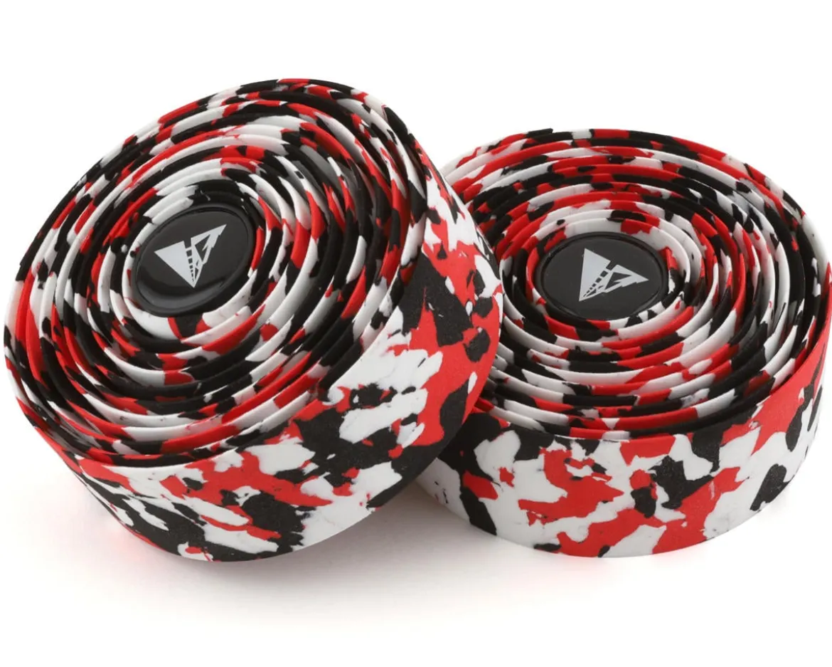Profile Design Cork Handlebar Tape (Black/Red/White Splash)
