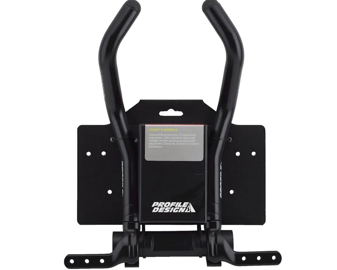 Profile Design Legacy II Aluminum Aerobar (Black) (w/ ZB Bracket & Venturi Armrest)