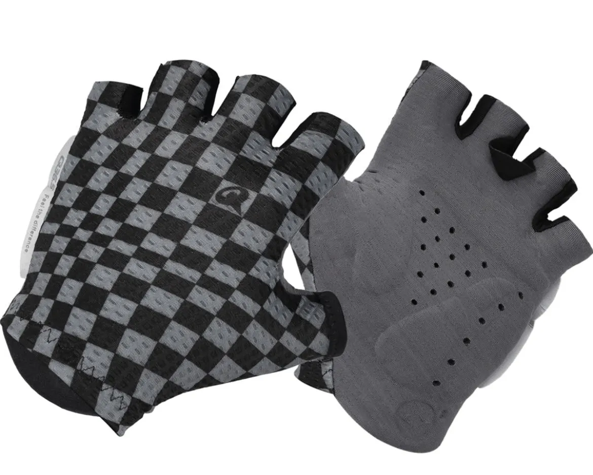 Q36.5 Dottore Pro Summer Short Finger Gloves (Check Grey) (S)