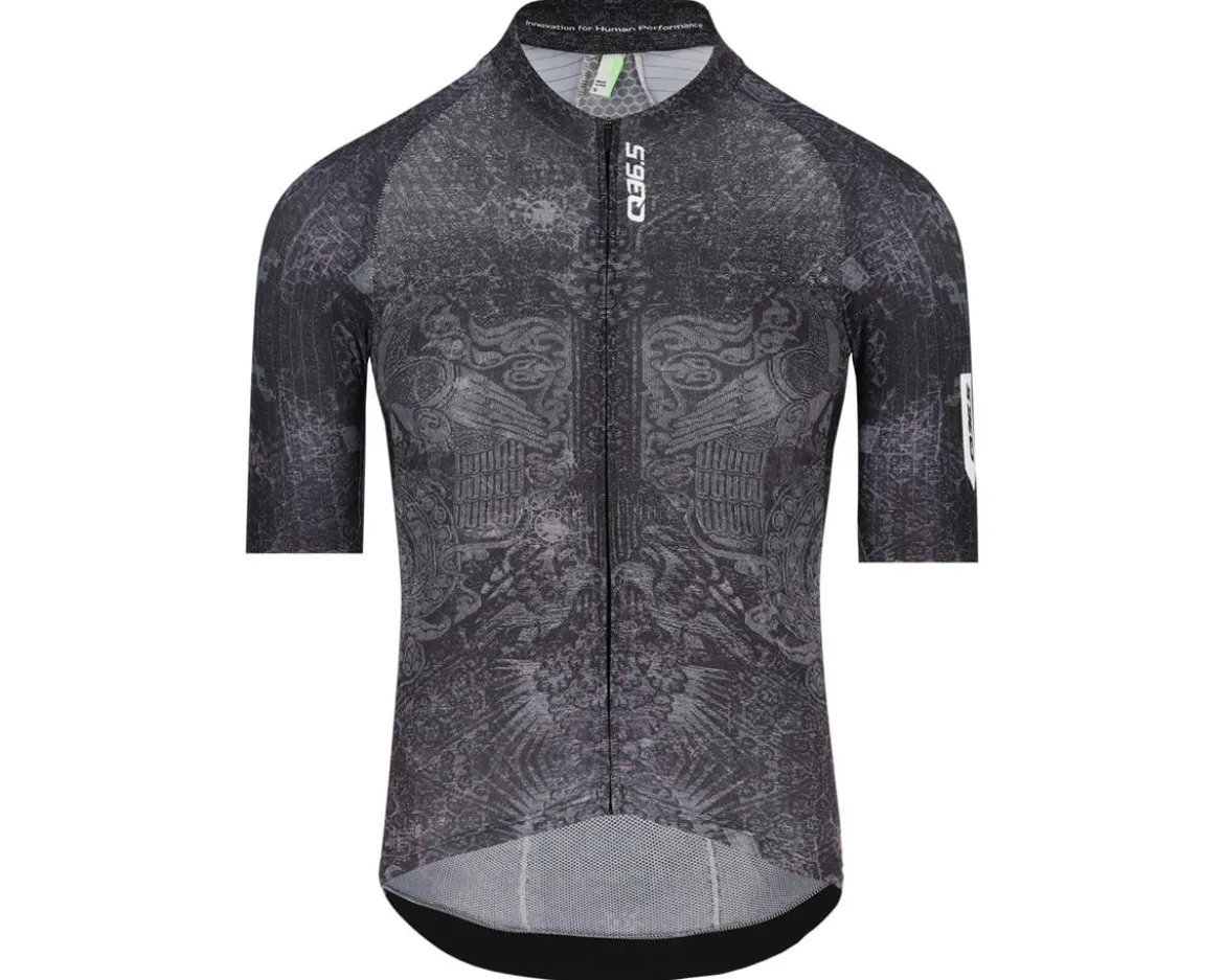 Q36.5 Gregarius Pro Damask Short Sleeve Jersey (Black) (S)