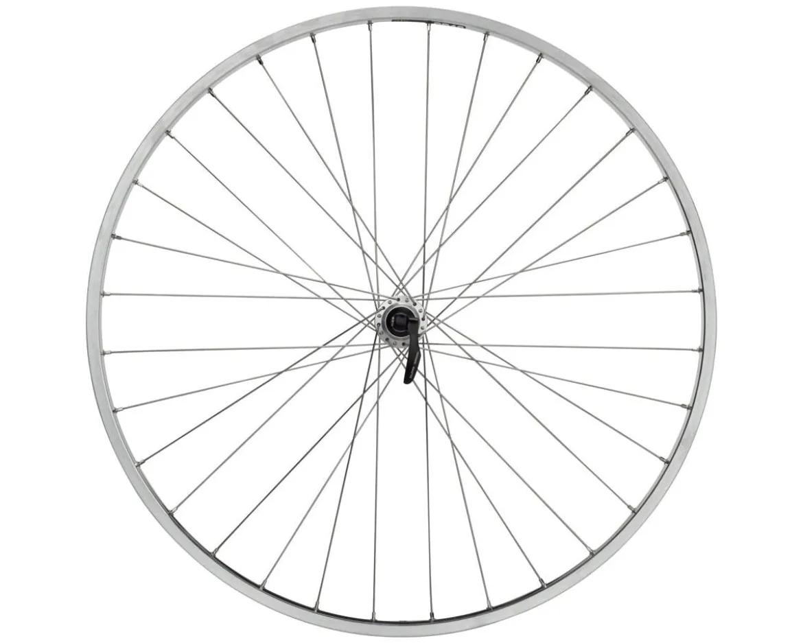 Quality Wheels CR-18 Rear Wheel (27") (QR x 130mm) (Rim Brake) (HG 10) (Polished/Silver) (Clincher)