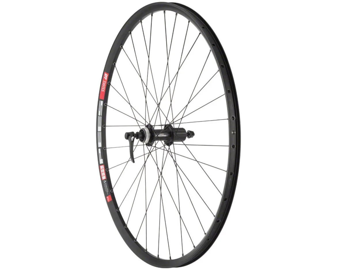 Quality Wheels Deore FH-QC300/DT E593 Wheel (Black) (Shimano HG) (Rear) (QR x 135mm) (29") (Centerlock) (Tubeless)
