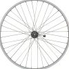 Quality Wheels Single Wall Coaster Brake Rear Wheel (Silver) (3-Prong Cog) (3/8" x 124mm) (26")