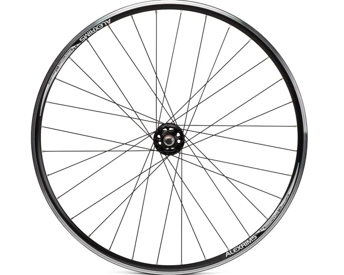Quality Wheels Track Double Wall Rear Wheel (Black) (Freewheel) (10 x 120mm) (700c) (Flip-Flop Hub)
