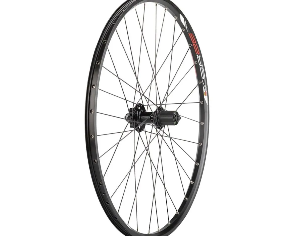 Quality Wheels Value Double Wall Series Disc Rear Wheel (Black) (Shimano HG) (QR x 135mm) (26") (6-Bolt) (Tubeless)