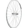 Quality Wheels Value Double Wall Series Track Rear Wheel (Silver) (Freewheel) (10 x 120mm) (700c) (Sealed) (Flip-Flop Hub)