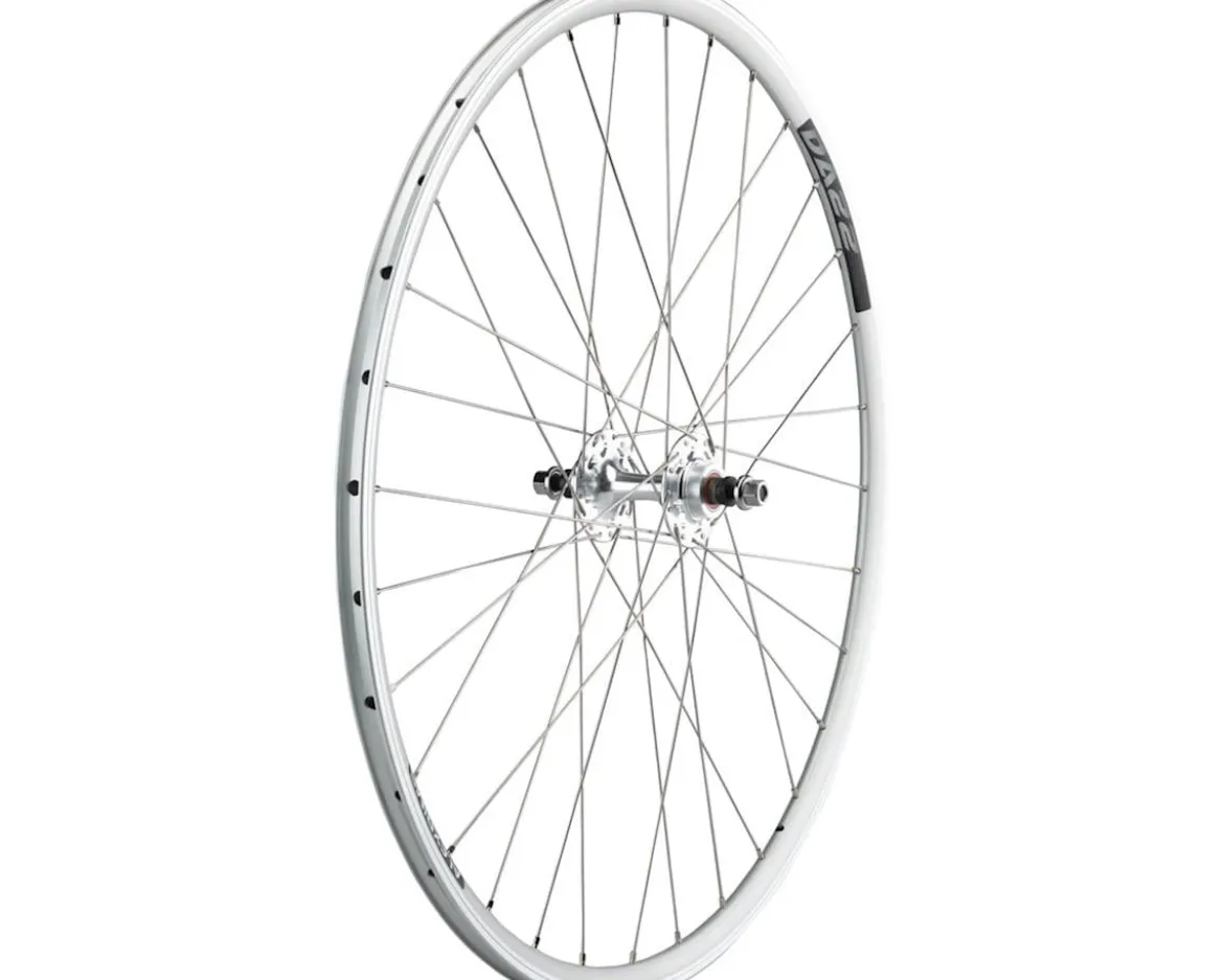 Quality Wheels Value Double Wall Series Track Rear Wheel (Silver) (Freewheel) (10 x 120mm) (700c) (Sealed) (Flip-Flop Hub)