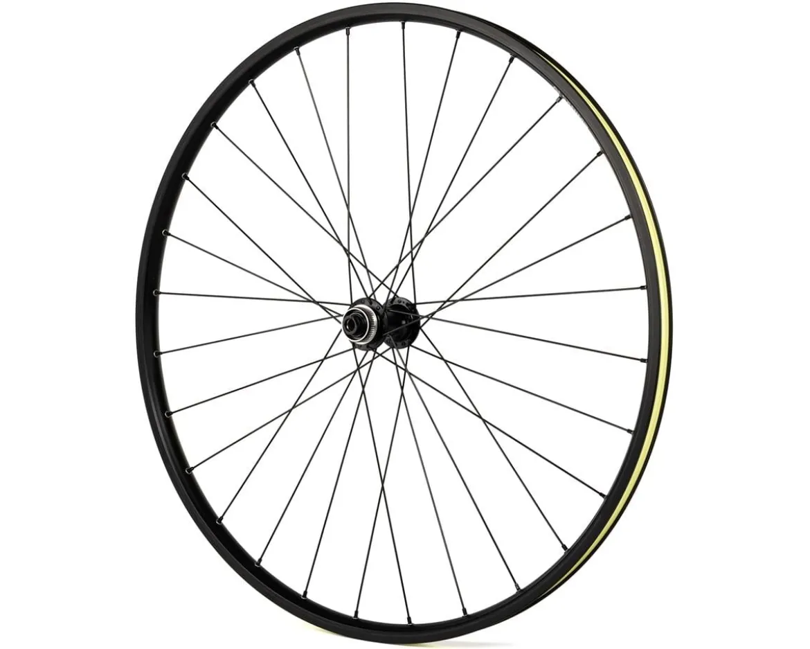Quality Wheels Value Double Wall Disc/Rim Brake Front Wheel (Black) (12 x 100mm) (700c) (Centerlock) (Tubeless)