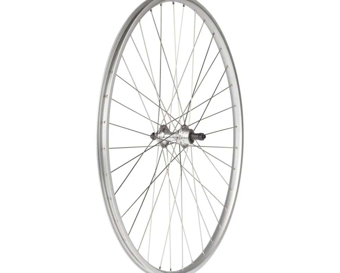 Quality Wheels Value Single Wall Series Rear Wheel (27") (QR x 130mm) (Rim Brake) (Freewheel) (Silver) (Clincher)