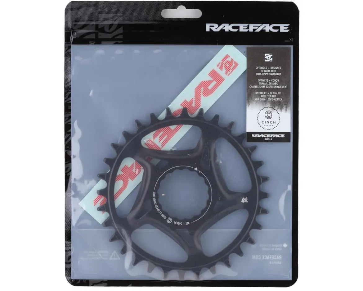 Race Face Narrow-Wide CINCH Direct Mount Chainring (Black) (Shimano 12 Speed) (Single) (32T) (Steel) (3mm Offset/Boost)
