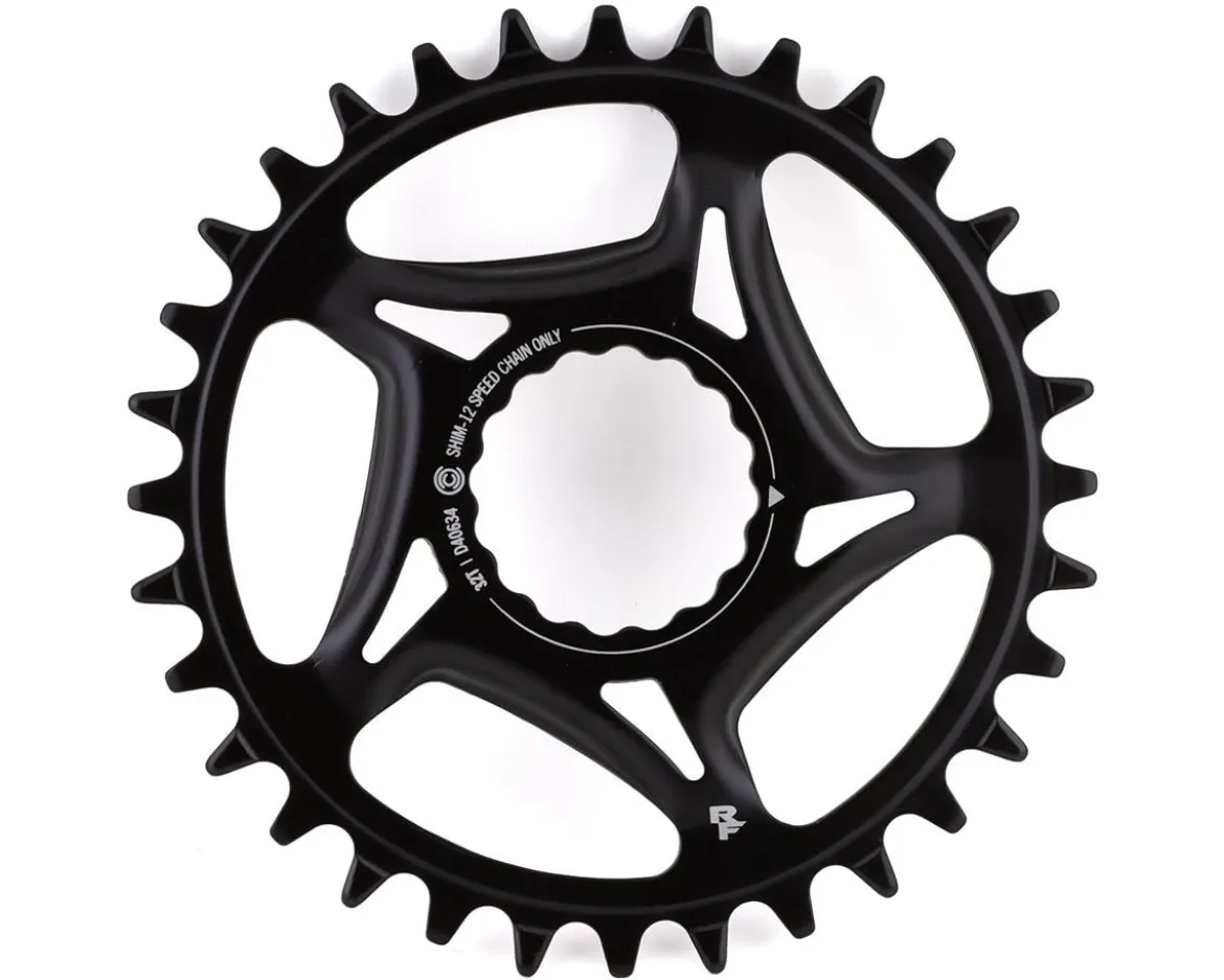 Race Face Narrow-Wide CINCH Direct Mount Chainring (Black) (Shimano 12 Speed) (Single) (32T) (Steel) (3mm Offset/Boost)