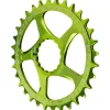 Race Face Narrow-Wide CINCH Direct Mount Chainring (Green) (1 x 9-12 Speed) (Single) (28T) (3mm Offset/Boost)