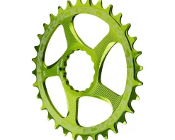 Race Face Narrow-Wide CINCH Direct Mount Chainring (Green) (1 x 9-12 Speed) (Single) (28T) (3mm Offset/Boost)