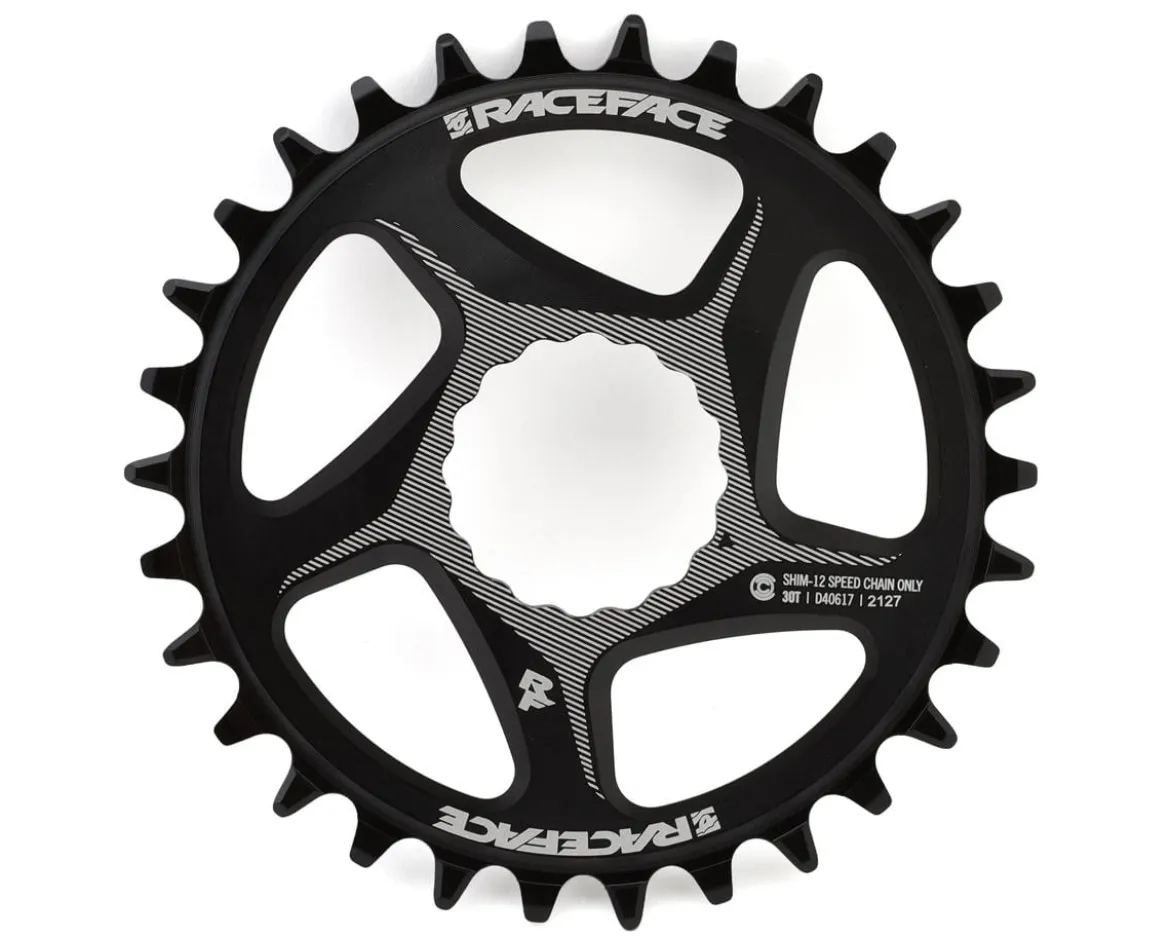 Race Face Narrow-Wide Cinch Direct Mount Chainring (Black) (Shimano 12 Speed) (Single) (30T) (Aluminum) (3mm Offset/Boost)