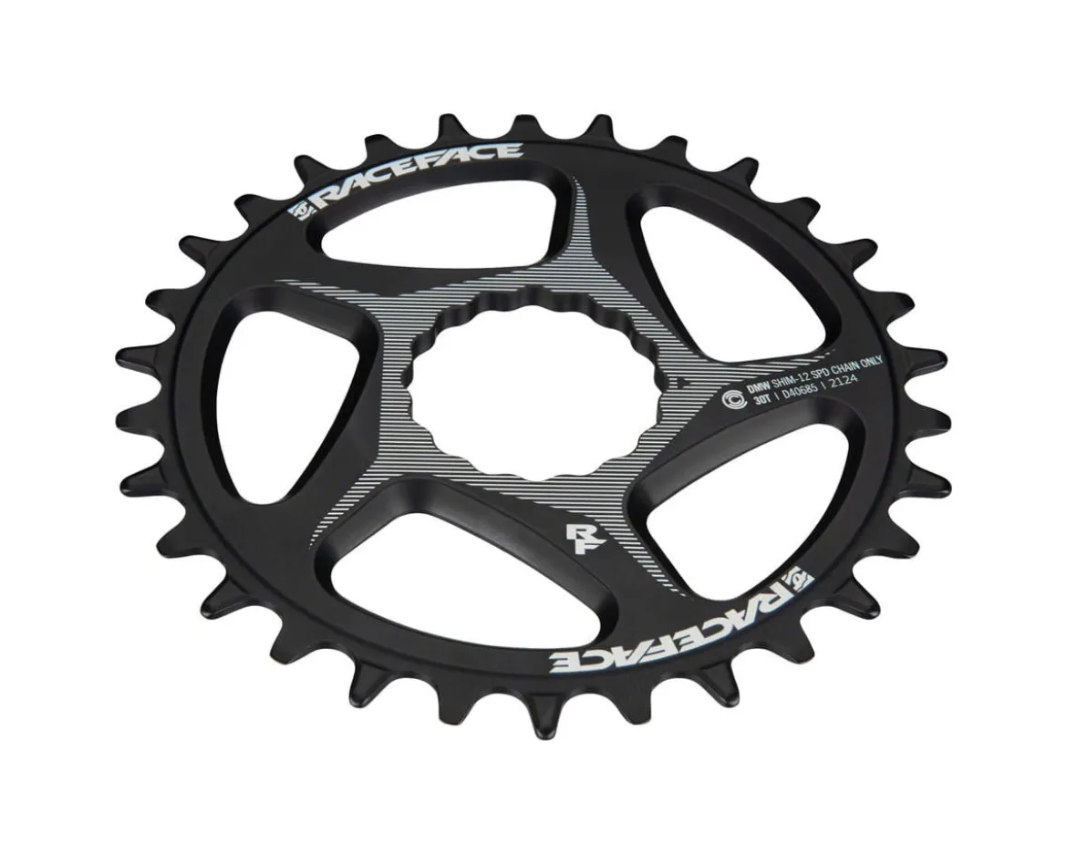 Race Face Narrow-Wide Cinch Direct Mount Chainring (Black) (Shimano 12 Speed) (Single) (30T) (Aluminum) (0mm Offset/SuperBoost)