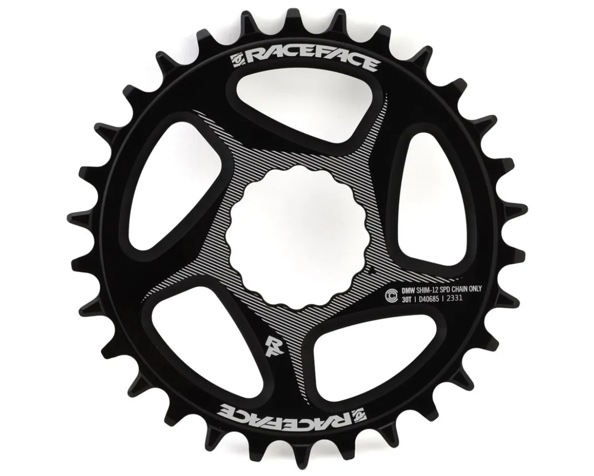 Race Face Narrow-Wide Cinch Direct Mount Chainring (Black) (Shimano 12 Speed) (Single) (30T) (Aluminum) (0mm Offset/SuperBoost)
