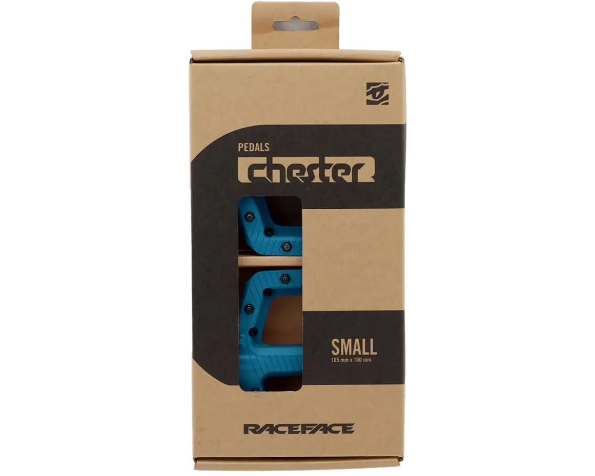 Race Face Chester Composite Platform Pedals (Turquoise) (S)