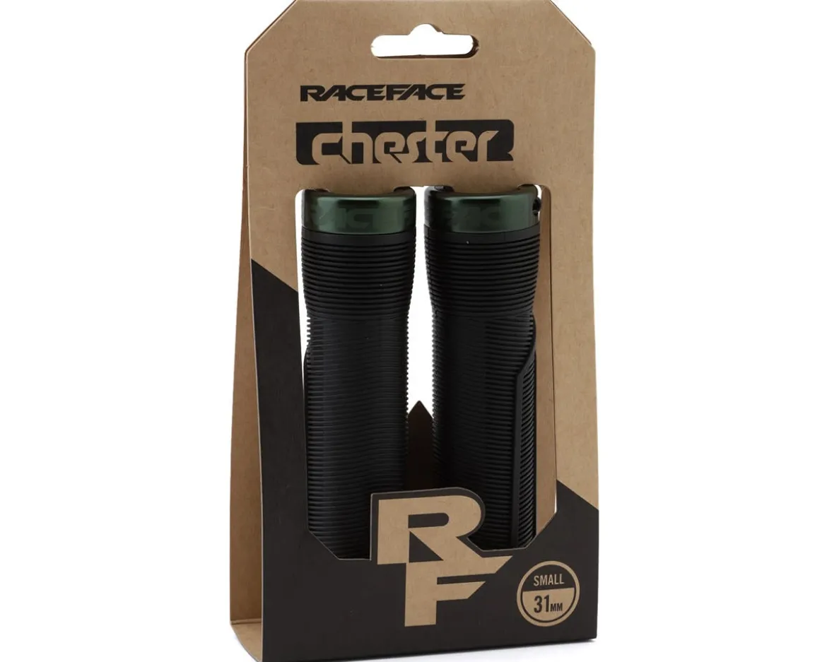 Race Face Chester Lock-On Grips (Black/Forest Green) (31mm)