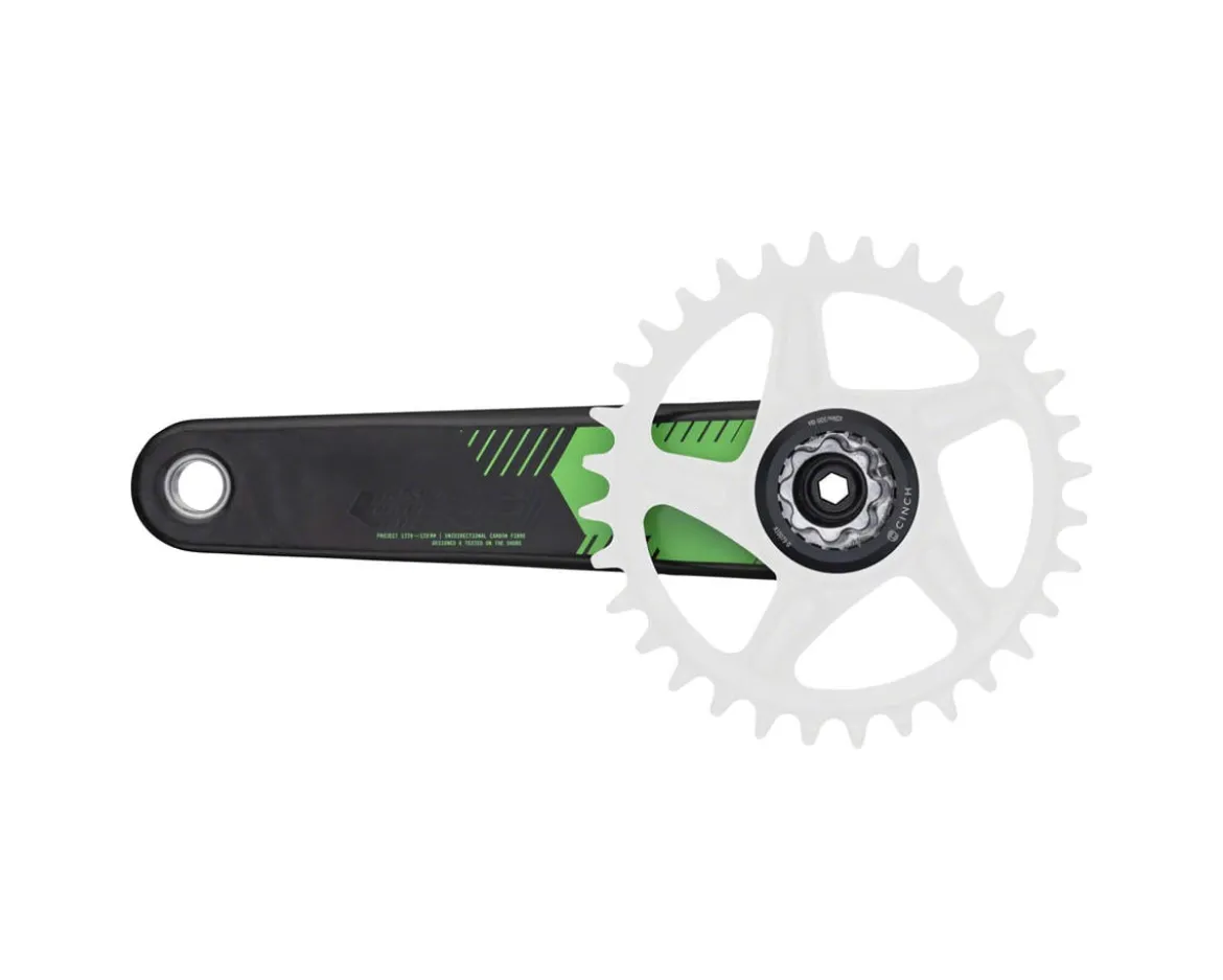 Race Face Era Cinch Carbon Crankset (Green) (10-12 Speed) (30mm Spindle) (170mm) (Direct Mount) (Boost)