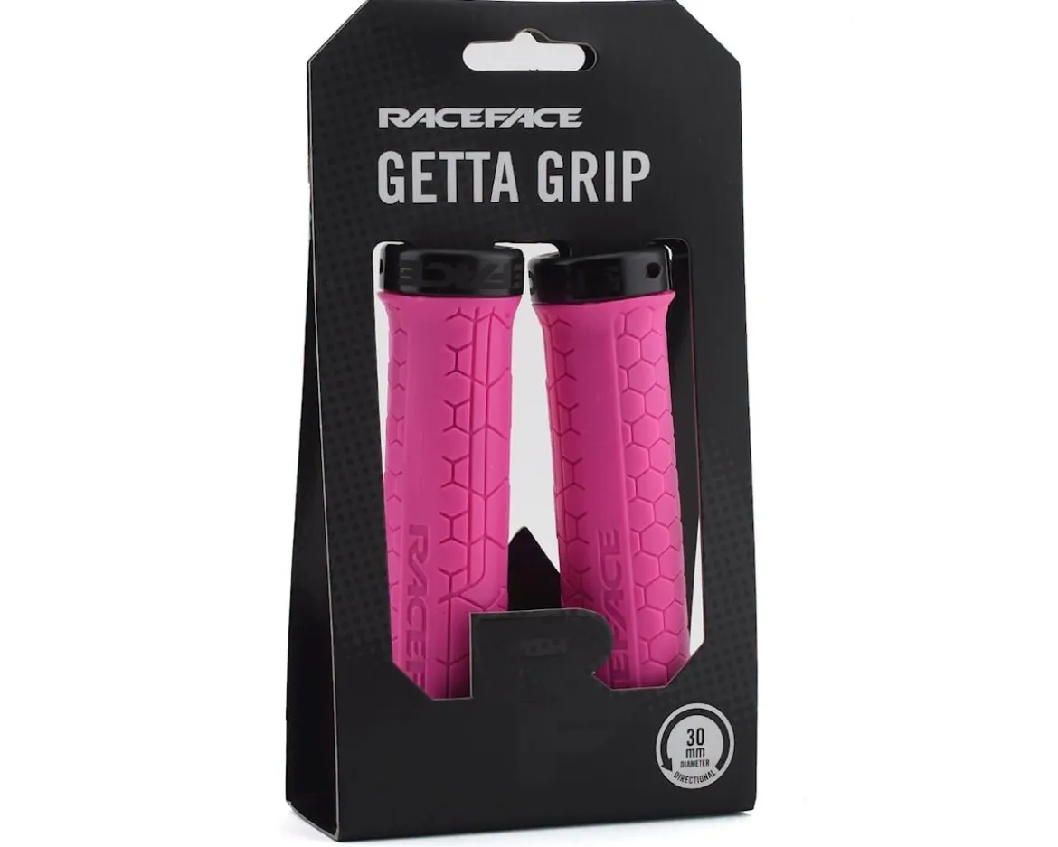 Race Face Getta Grips (Magenta/Black) (30mm)