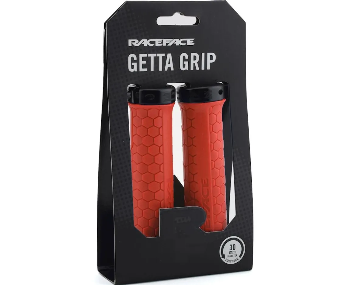 Race Face Getta Grips (Red/Black) (30mm)