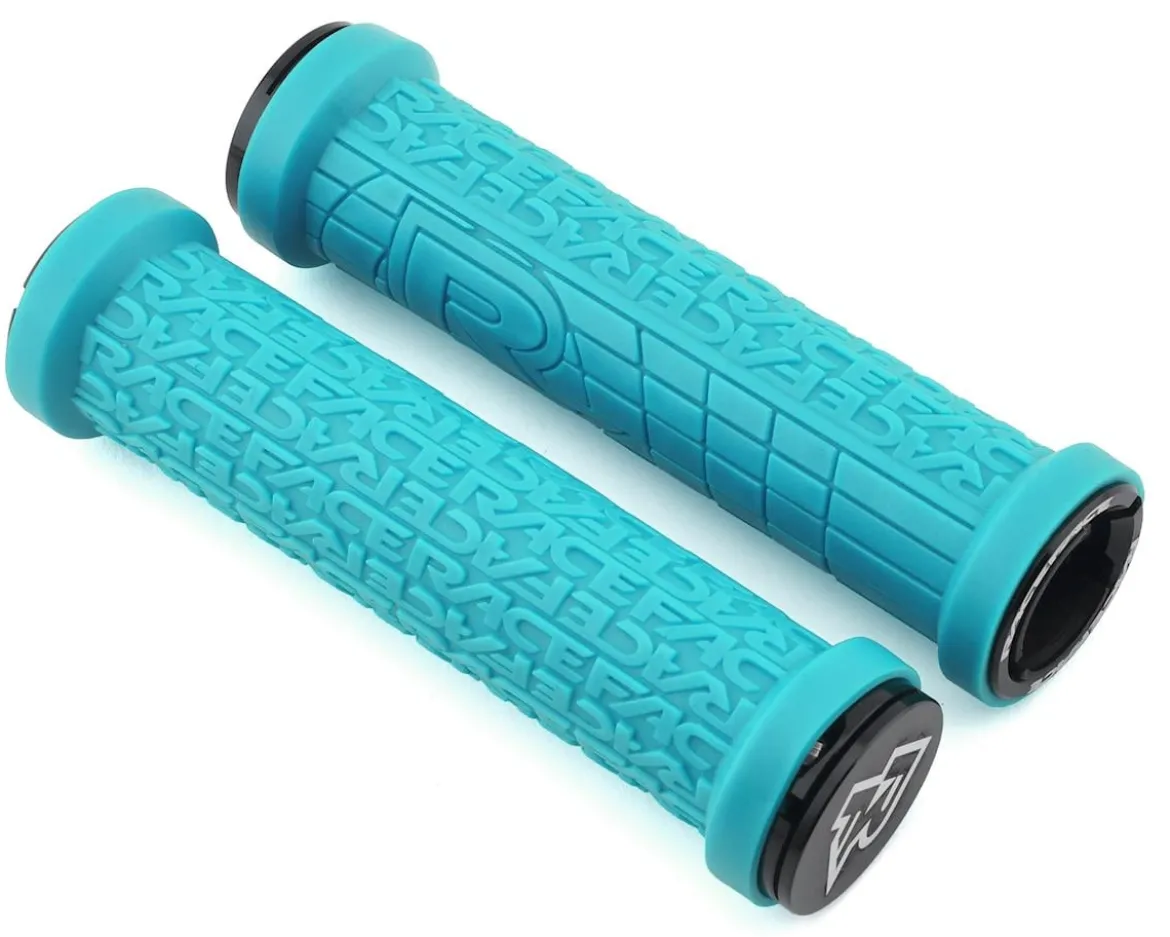 Race Face Grippler Lock-On Grips (Turquoise) (30mm)