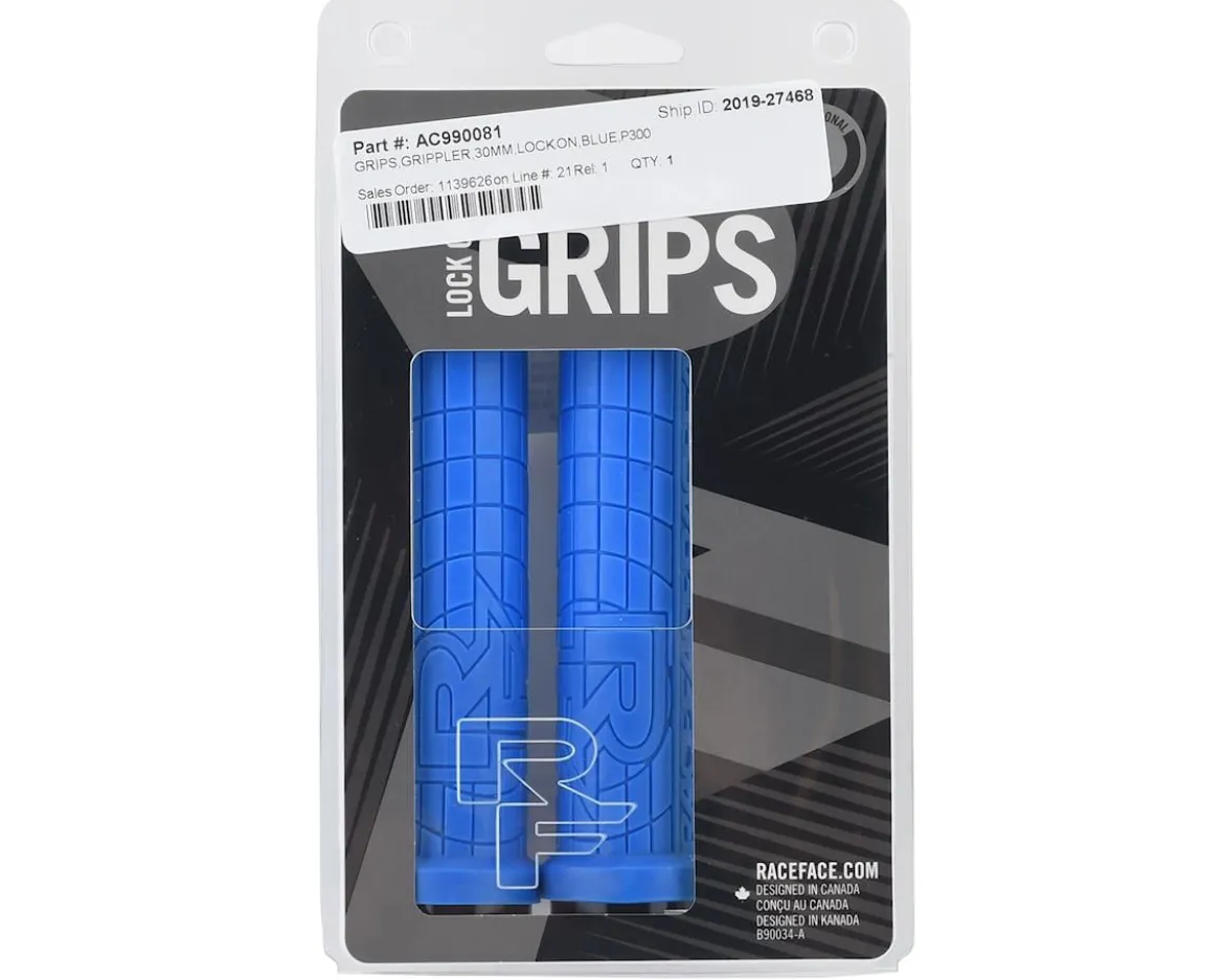 Race Face Grippler Lock-On Grips (Blue) (30mm)