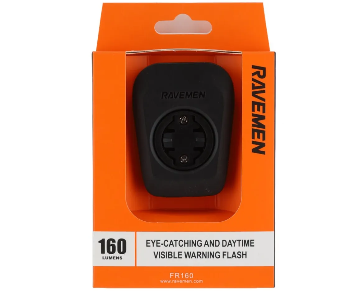 Ravemen FR160 Computer Mount LED Headlight (Black) (Includes Garmin Mount)