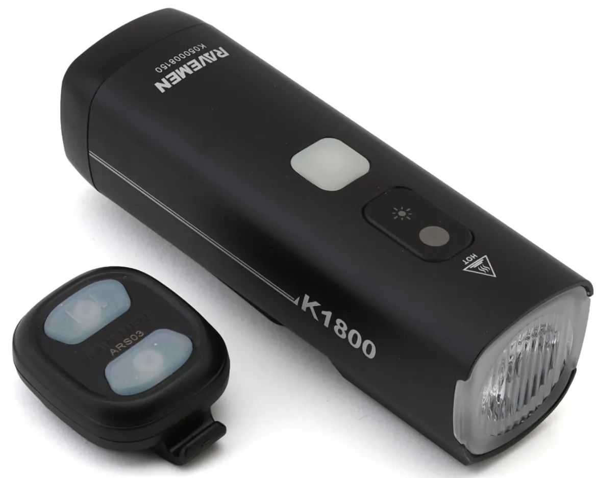 Ravemen K1800 Headlight (Black) (1800 Lumens)