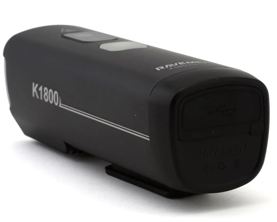Ravemen K1800 Headlight (Black) (1800 Lumens)