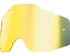 100% Replacement Lens (Gold Mirror/Smoke Anti-Fog) (For Racecraft/Accuri/Strata)