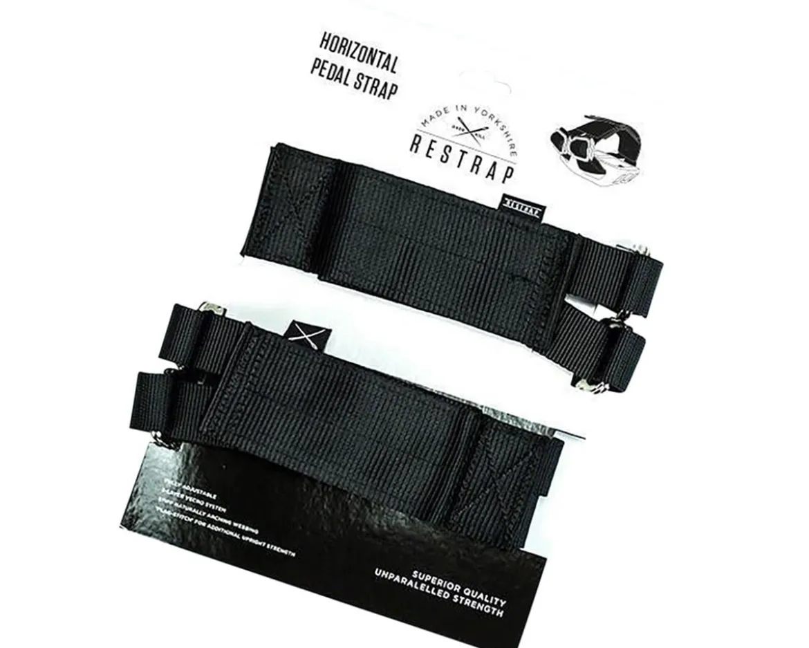Restrap Pedal Straps (Black) (Horizontal) (Pair)