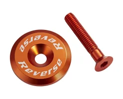 Reverse Components Alloy Ahead Top Cap with Screw (Orange)