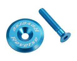 Reverse Components Alloy Ahead Top Cap with Screw (Light Blue)