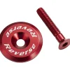 Reverse Components Alloy Ahead Top Cap with Screw (Red)