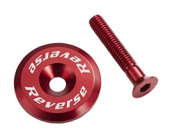 Reverse Components Alloy Ahead Top Cap with Screw (Red)
