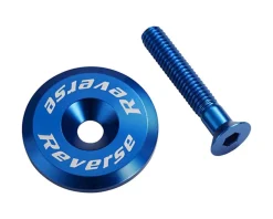 Reverse Components Alloy Ahead Top Cap with Screw (Blue)