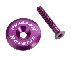 Reverse Components Alloy Ahead Top Cap with Screw (Purple)