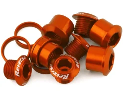 Reverse Components Chainring Bolt Set (Orange) (4 Pack)
