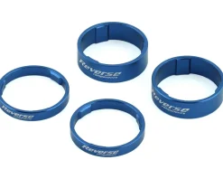 Reverse Components Ultralight Headset Spacer Set (Blue) (4)