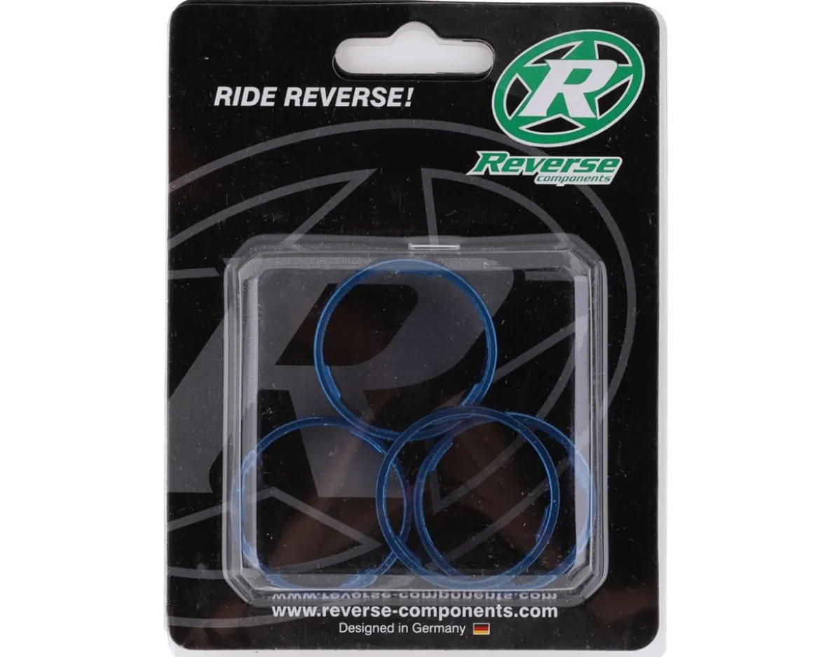 Reverse Components Ultralight Headset Spacer Set (Blue) (4)